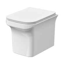 Nuie Ava Wall Hung Pan & Soft Close Seat Contemporary White Vitreous China 390x340x480mm - JJ Building Materials