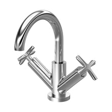 Nuie Aztec Mono Basin Mixer Contemporary Chrome Brass 217x230x175mm - JJ Building Materials