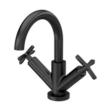 Nuie Aztec Mono Basin Mixer Contemporary Matt Black Brass 217x230x175mm - JJ Building Materials
