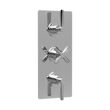 Nuie Aztec Triple Thermostatic Shower Valve Contemporary Chrome Brass ABS 280x120x136mm - JJ Building Materials