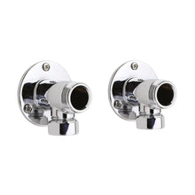 Nuie Backplate Elbow Unions Contemporary Chrome Brass 55x55x51mm - JJ Building Materials