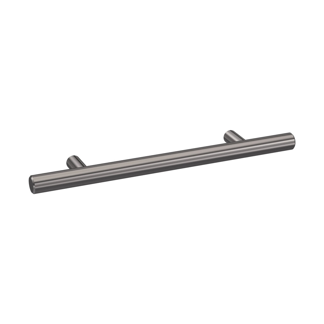Nuie Bar Handle 96mm Contemporary Brushed Pewter Brass 155x16x36mm - JJ Building Materials