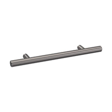 Nuie Bar Handle 96mm Contemporary Brushed Pewter Brass 155x16x36mm - JJ Building Materials