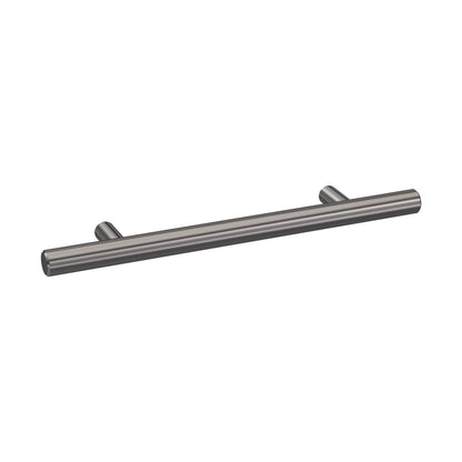Nuie Bar Handle 96mm Contemporary Brushed Pewter Brass 155x16x36mm - JJ Building Materials