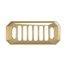 Nuie Basin Accessories Carlton Brushed Brass Overflow Cover Contemporary Brass ABS 26x50x10mm - JJ Building Materials