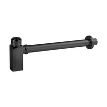 Nuie Basin Accessories Square Bottle Trap & Extention Tube Contemporary Black Brass 182x70x70mm - JJ Building Materials