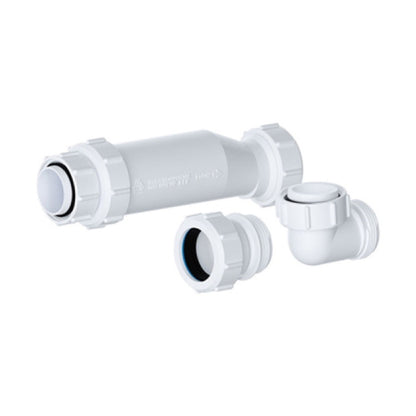 Nuie Basin Accessories Waste Trap For Furniture Basins Contemporary White Polypropylene - JJ Building Materials