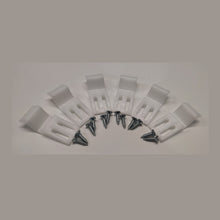 Nuie Bath Panel Clips Contemporary White ABS 50x25x5mm - JJ Building Materials