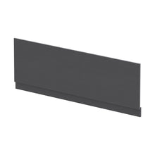 Nuie Bath Panels 1700mm Bath Front Panel Contemporary Graphite Grey Woodgrain MFC Textured Woodgrain 560x1695x36mm - JJ Building Materials