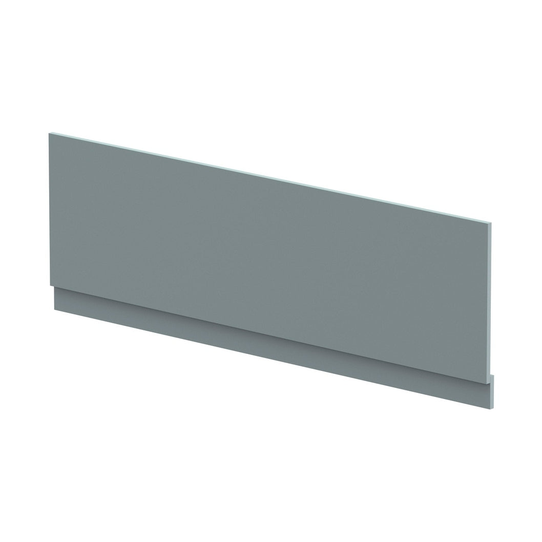 Nuie Bath Panels 1700mm Bath Front Panel & Plinth Contemporary Coastal Grey MFC Smooth Matt 560x1695x36mm - JJ Building Materials