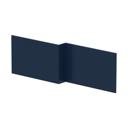 Nuie Bath Panels 1700mm Square Shower Bath Front Panel Contemporary Midnight Blue MDF Painted Matt 540x1698x163mm - JJ Building Materials
