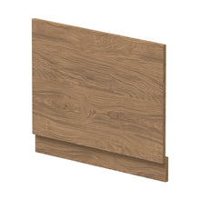 Nuie Bath Panels 700mm Bath End Panel Contemporary Antique Oak MFC Textured Woodgrain 560x680x36mm - JJ Building Materials