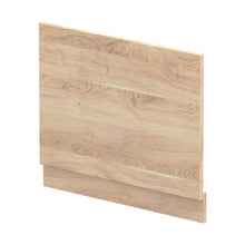 Nuie Bath Panels 700mm Bath End Panel Contemporary Bleached Oak MFC Textured Woodgrain 560x680x36mm - JJ Building Materials