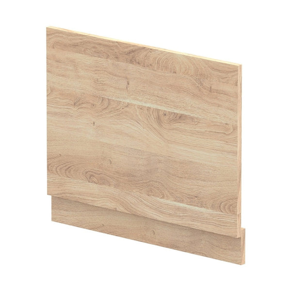 Nuie Bath Panels 700mm Bath End Panel Contemporary Bleached Oak MFC Textured Woodgrain 560x680x36mm - JJ Building Materials