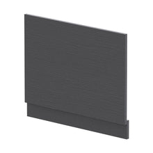 Nuie Bath Panels 700mm Bath End Panel Contemporary Graphite Grey Woodgrain MFC Textured Woodgrain 560x680x36mm - JJ Building Materials