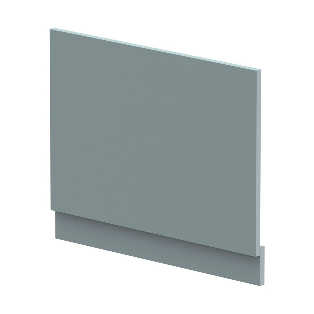 Nuie Bath Panels 700mm Bath End Panel & Plinth Contemporary Coastal Grey MFC Smooth Matt 560x680x36mm - JJ Building Materials