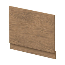 Nuie Bath Panels 750mm Bath End Panel Contemporary Antique Oak MFC Textured Woodgrain 560x730x36mm - JJ Building Materials