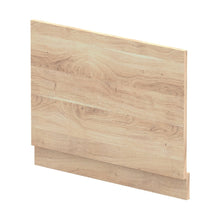 Nuie Bath Panels 750mm Bath End Panel Contemporary Bleached Oak MFC Textured Woodgrain 560x730x36mm - JJ Building Materials