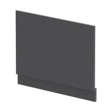 Nuie Bath Panels 750mm Bath End Panel Contemporary Graphite Grey Woodgrain MFC Textured Woodgrain 560x730x36mm - JJ Building Materials