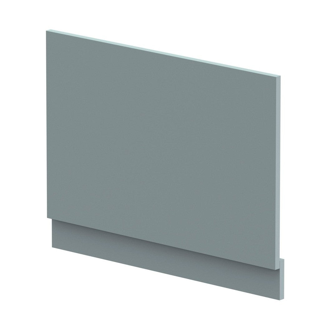 Nuie Bath Panels 750mm Bath End Panel & Plinth Contemporary Coastal Grey MFC Smooth Matt 560x730x36mm - JJ Building Materials