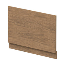 Nuie Bath Panels 800mm Bath End Panel Contemporary Antique Oak MFC Textured Woodgrain 560x780x36mm - JJ Building Materials