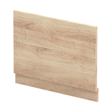 Nuie Bath Panels 800mm Bath End Panel Contemporary Bleached Oak MFC Textured Woodgrain 560x780x36mm - JJ Building Materials