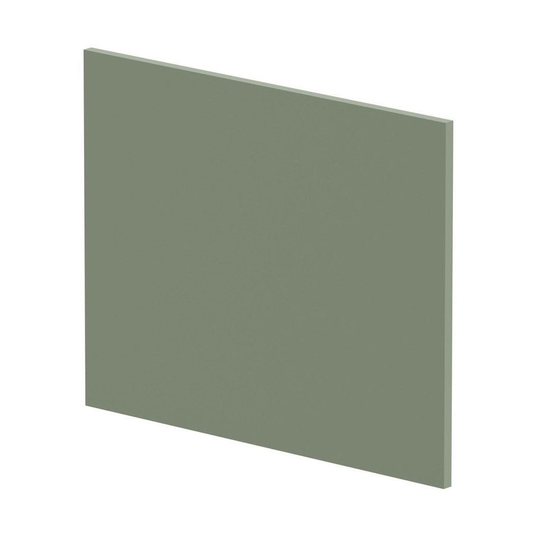 Nuie Bath Panels Shower Bath End Panel (700mm) Contemporary Satin Green MDF Painted Matt 540x680x18mm - JJ Building Materials