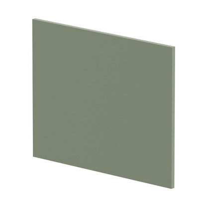Nuie Bath Panels Shower Bath End Panel (700mm) Contemporary Satin Green MDF Painted Matt 540x680x18mm - JJ Building Materials