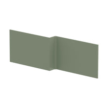 Nuie Bath Panels Shower Bath Front Panel (1700mm) Contemporary Satin Green MDF Painted Matt 540x1698x163mm - JJ Building Materials