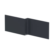 Nuie Bath Panels Shower Bath Front Panel (1700mm) Contemporary Soft Black MDF Painted Matt 540x1698x163mm - JJ Building Materials