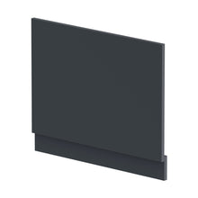 Nuie Bath Panels Straight End Panel & Plinth (700mm) Contemporary Soft Black MDF Painted Matt 560x680x36mm - JJ Building Materials