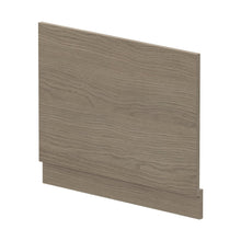Nuie Bath Panels Straight End Panel & Plinth (700mm) Contemporary Solace Oak MFC Textured Woodgrain 560x680x36mm - JJ Building Materials