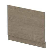 Nuie Bath Panels Straight End Panel & Plinth (750mm) Contemporary Solace Oak MFC Textured Woodgrain 560x730x36mm - JJ Building Materials