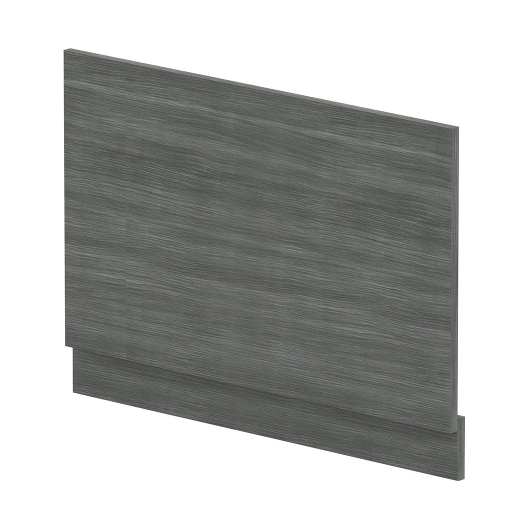 Nuie Bath Panels Straight End Panel & Plinth (800mm) Contemporary Anthracite Woodgrain MFC Textured Woodgrain 560x780x36mm - JJ Building Materials