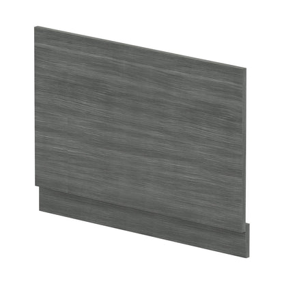 Nuie Bath Panels Straight End Panel & Plinth (800mm) Contemporary Anthracite Woodgrain MFC Textured Woodgrain 560x780x36mm - JJ Building Materials