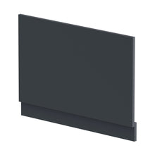 Nuie Bath Panels Straight End Panel & Plinth (800mm) Contemporary Soft Black MDF Painted Matt 560x780x36mm - JJ Building Materials