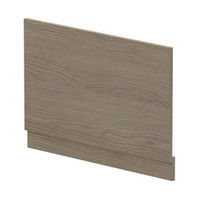 Nuie Bath Panels Straight End Panel & Plinth (800mm) Contemporary Solace Oak MFC Textured Woodgrain 560x780x36mm - JJ Building Materials