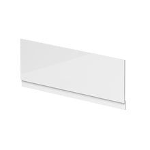 Nuie Bath Panels Straight Front Panel & Plinth (1500mm) Contemporary Gloss White MDF Painted Gloss 580x1495x36mm - JJ Building Materials