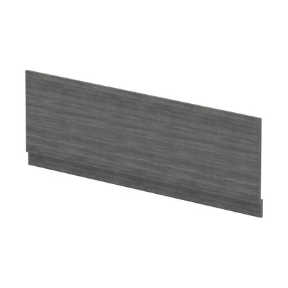 Nuie Bath Panels Straight Front Panel & Plinth (1700mm) Contemporary Anthracite Woodgrain MFC Textured Woodgrain 560x1695x36mm - JJ Building Materials