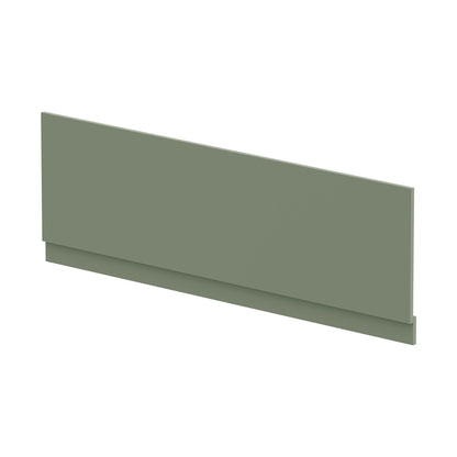 Nuie Bath Panels Straight Front Panel & Plinth (1700mm) Contemporary Satin Green MDF Painted Matt 560x1695x36mm - JJ Building Materials