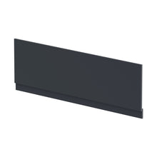 Nuie Bath Panels Straight Front Panel & Plinth (1700mm) Contemporary Soft Black MDF Painted Matt 560x1695x36mm - JJ Building Materials