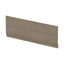 Nuie Bath Panels Straight Front Panel & Plinth (1700mm) Contemporary Solace Oak MFC Textured Woodgrain 560x1695x36mm - JJ Building Materials