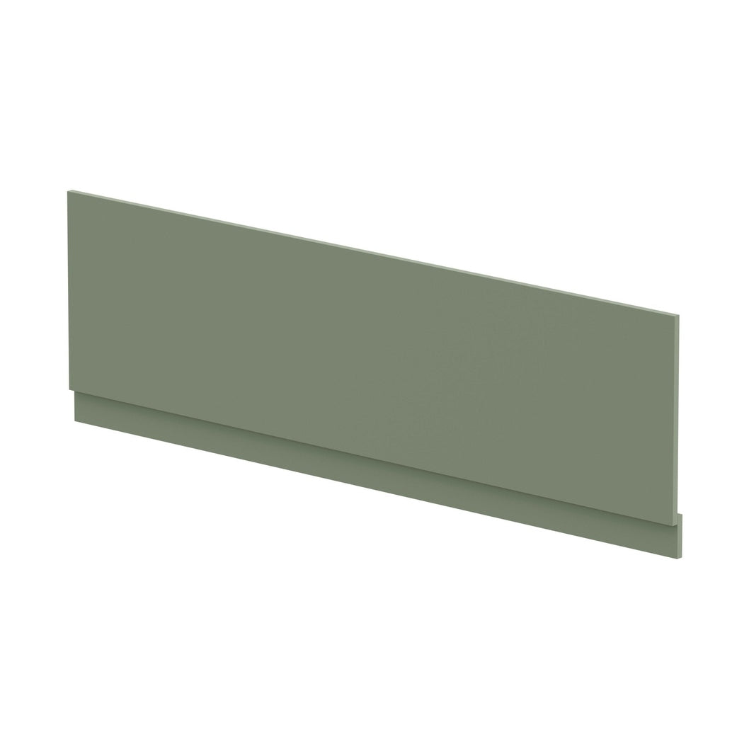 Nuie Bath Panels Straight Front Panel & Plinth (1800mm) Contemporary Satin Green MDF Painted Matt 560x1795x36mm - JJ Building Materials