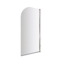 Nuie Bath Screens Round Bath Screen Contemporary Chrome Aluminium 1430x790x24mm - JJ Building Materials