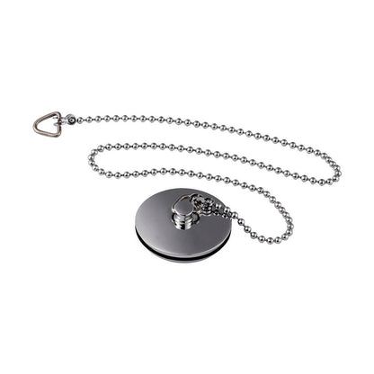 Nuie Bath Wastes And Extras Bath Plug And Chain Contemporary Chrome Brass 42x42x17mm - JJ Building Materials