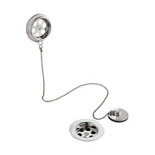 Nuie Bath Wastes And Extras Bath Waste Contemporary Chrome Brass 70x70x62mm - E347 - JJ Building Materials