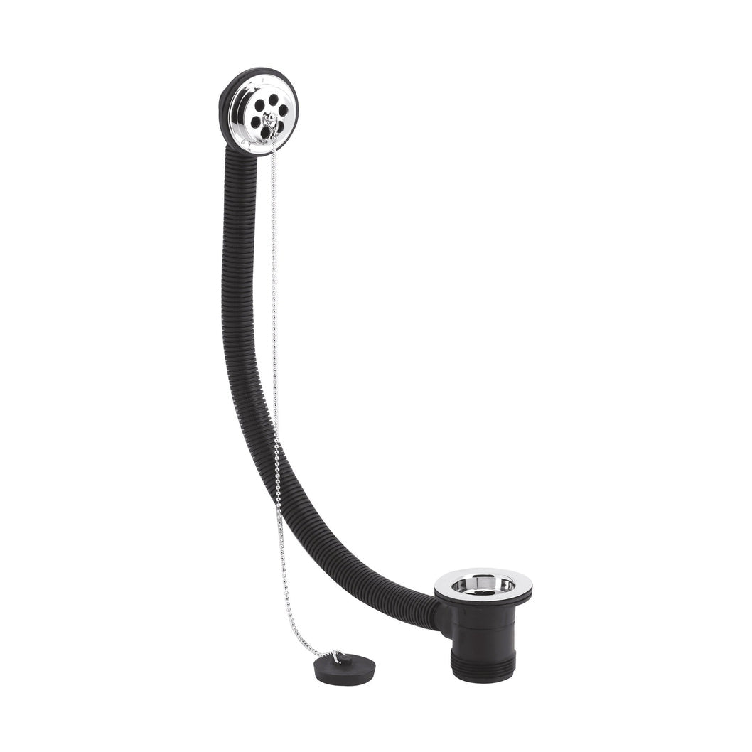 Nuie Bath Wastes And Extras Bath Waste Contemporary Chrome Brass 76x70x70mm - JJ Building Materials