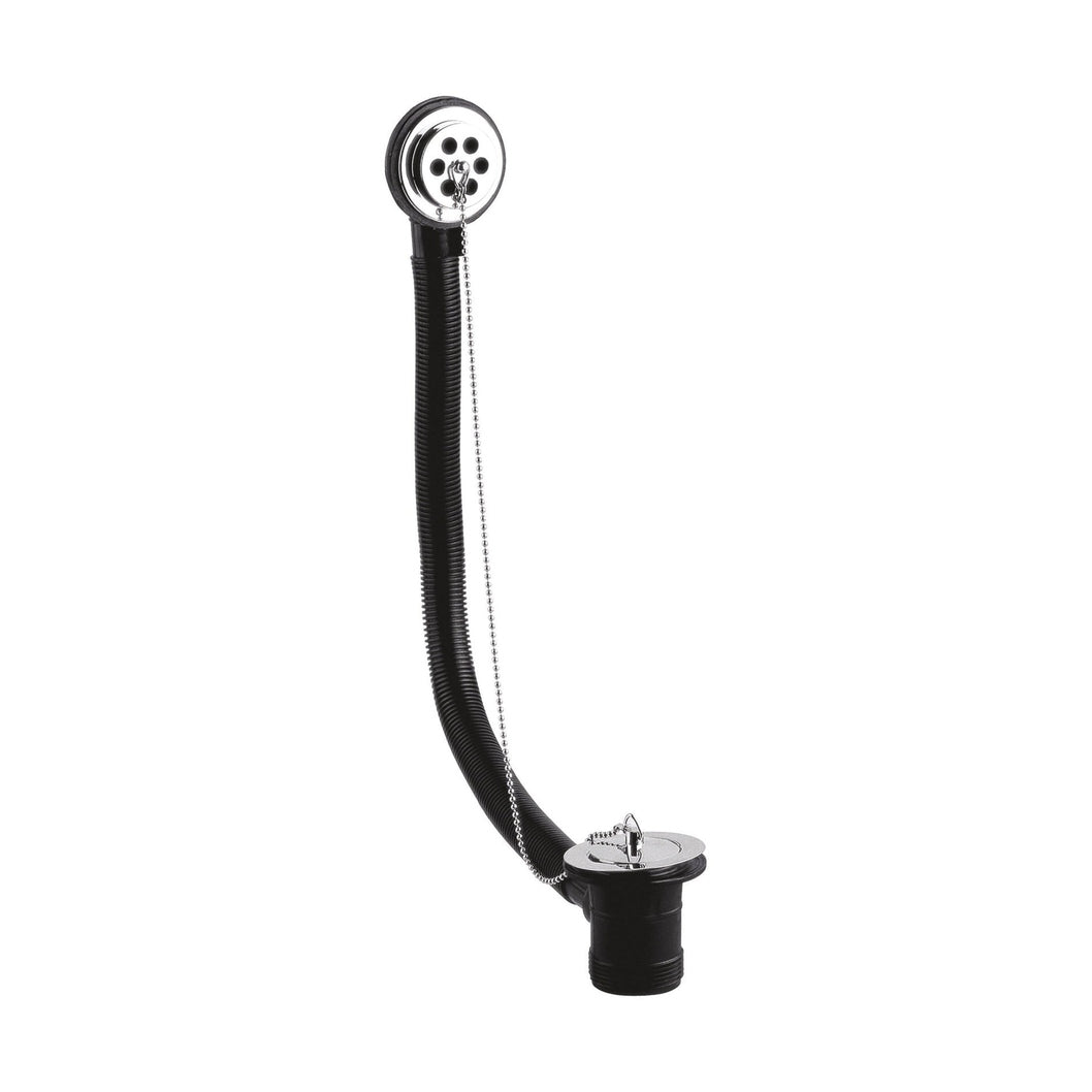 Nuie Bath Wastes And Extras Bath Waste Contemporary Chrome Brass ABS 62x70x70mm - JJ Building Materials