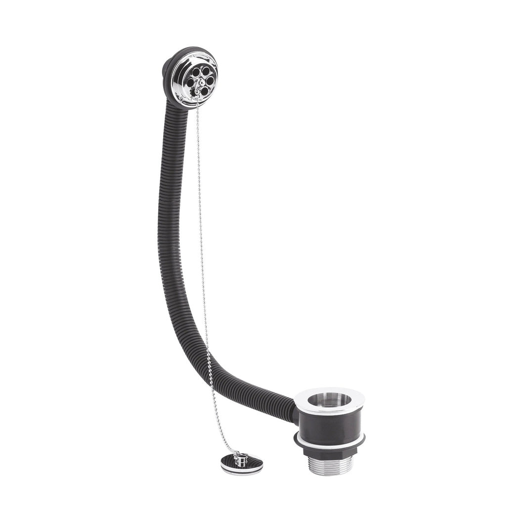 Nuie Bath Wastes And Extras Bath Waste Contemporary Chrome Brass ABS 74x70x70mm - JJ Building Materials