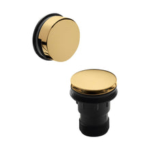 Nuie Bath Wastes And Extras Push Button Bath Waste Contemporary Brushed Brass Brass 70x70x100mm - JJ Building Materials
